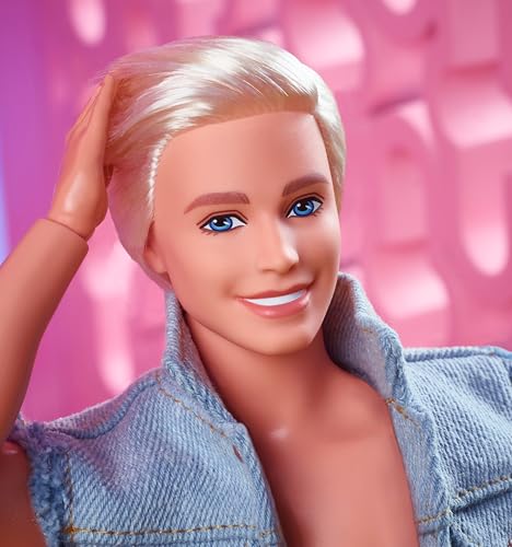 Ken Doll Wearing All-Denim Matching Set with Original Ken Signature Underwear O182