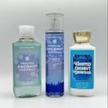 Frosted Coconut Snowball Shower Gel, Fine Fragrance Mist and Body Lotion 3-Piece Bundle U314