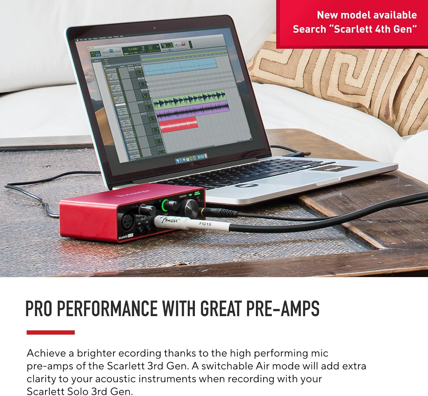 Large-Diaphragm Studio Condenser Microphone with XLR and USB Outputs & USB Audio Interface W425785