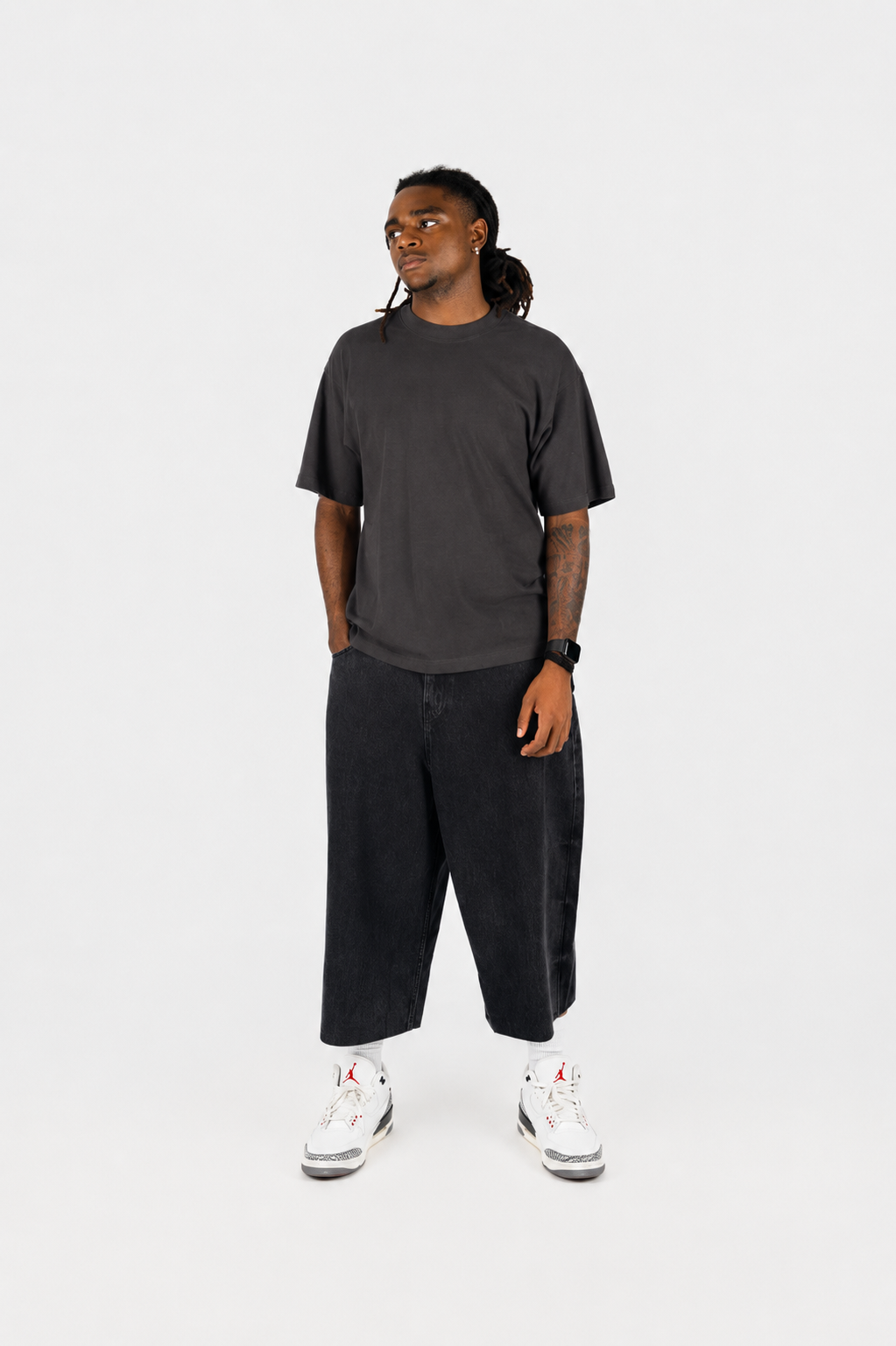 Balloon Cut Denim Jorts