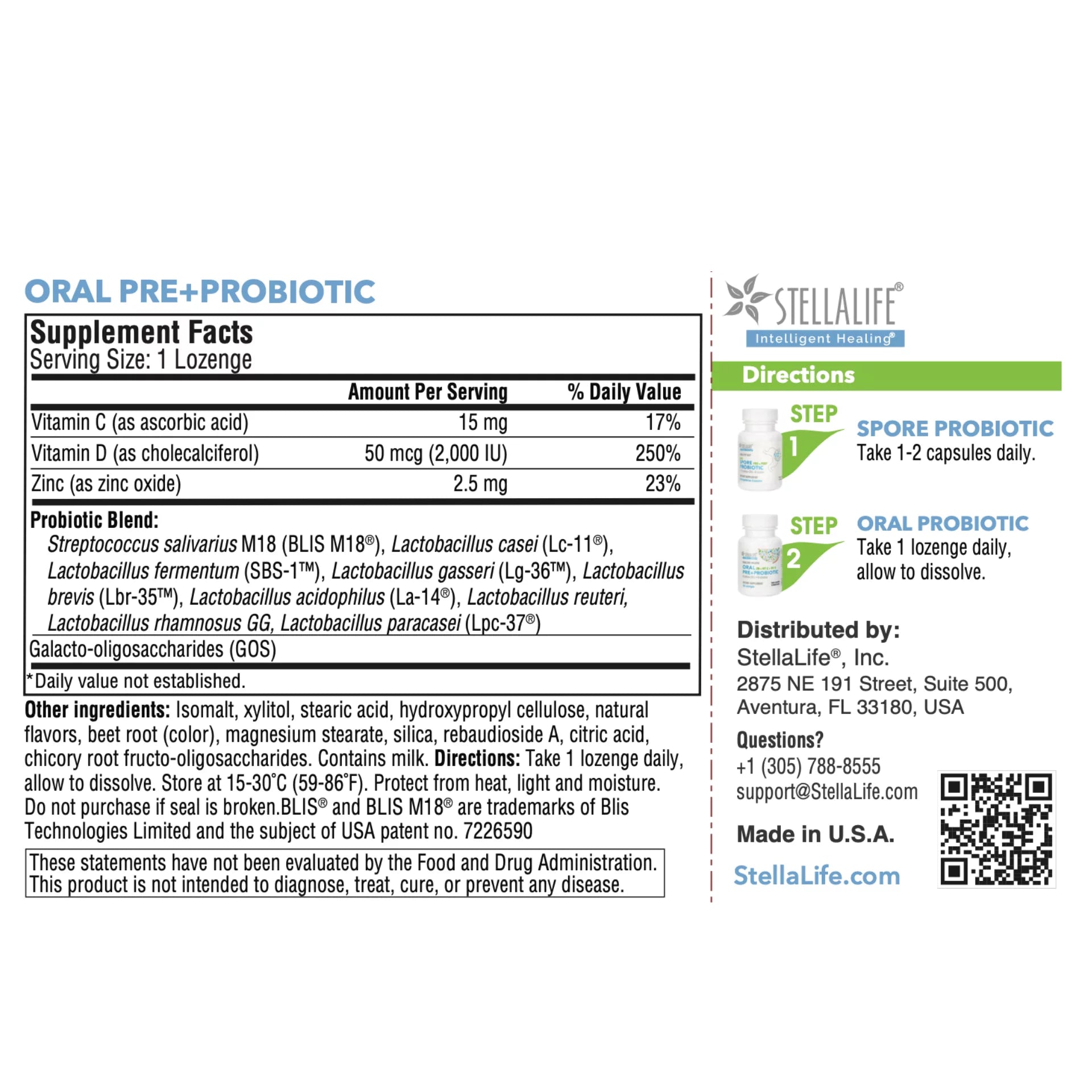 Probiotics Kit for Digestion and Dental Health W2555