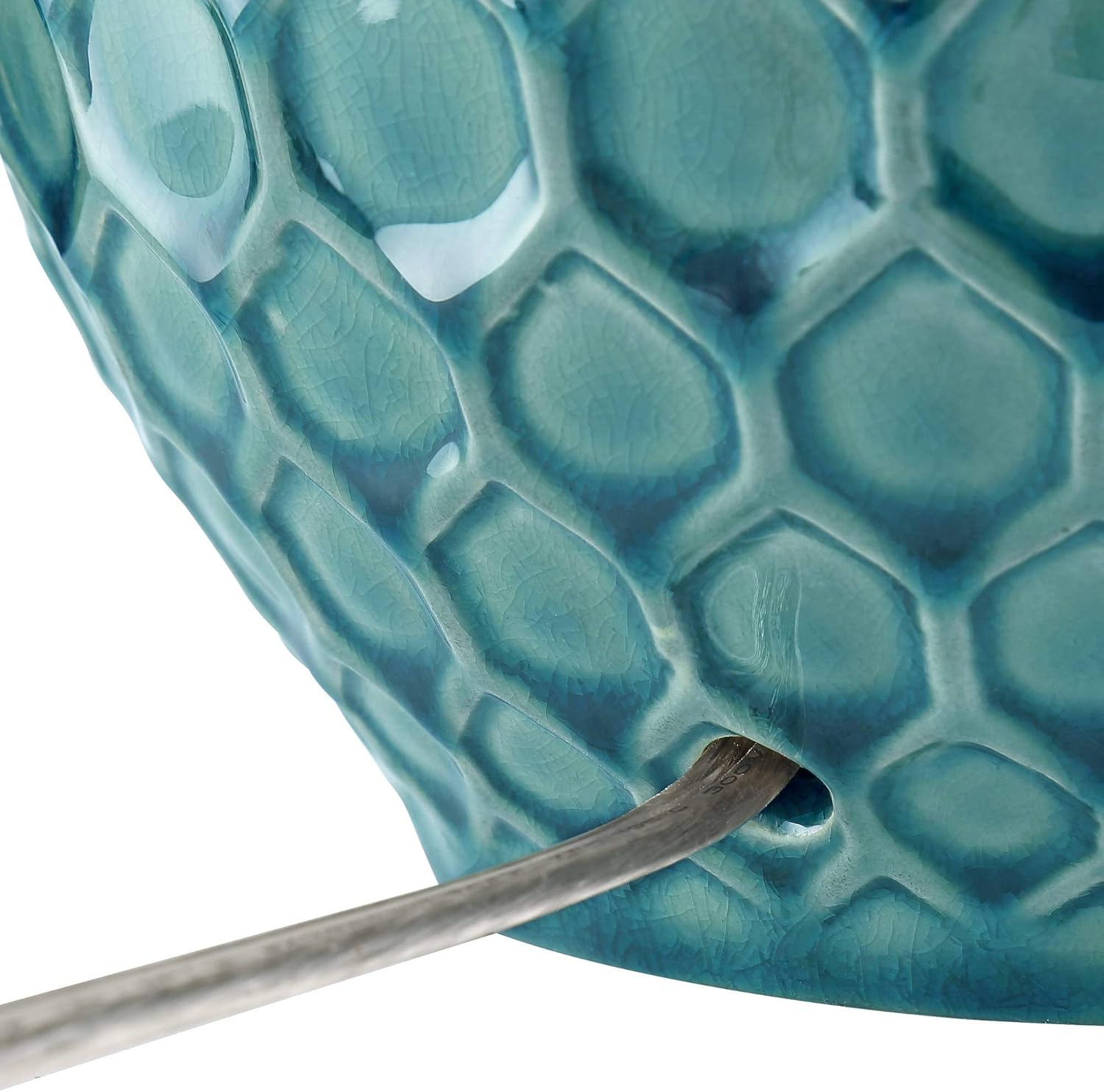 Sea Foam Blue Green Ceramic Table Lamp 24.75" High J856360
