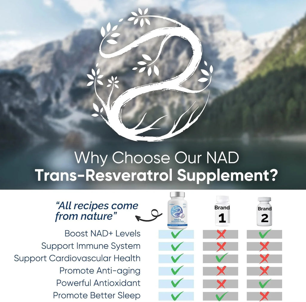 NAD+ 1000MG Resveratrol Boosting Supplement Z5350
