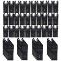 50pcs Wood Oscillating Multitool Saw Blades Universal Quick Release Black Z9623