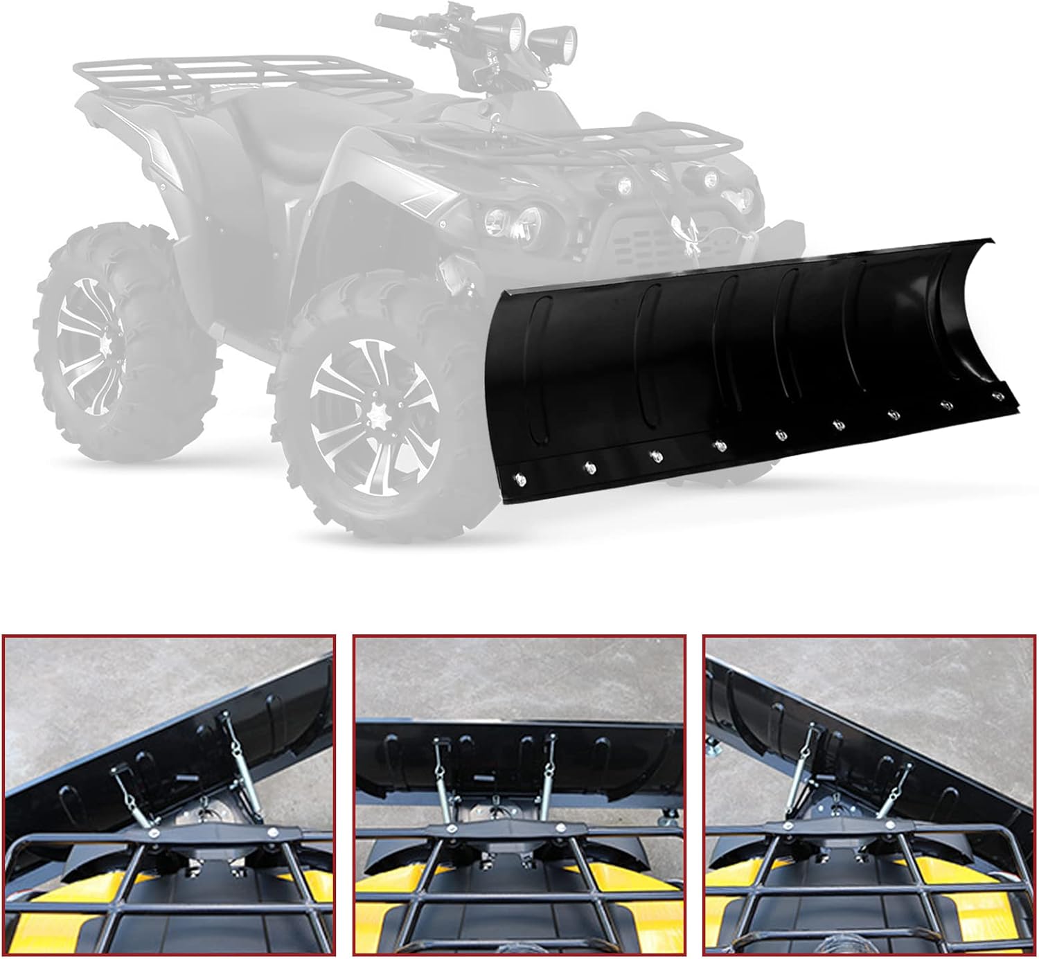 45 Inch Heavy Duty Universal Snow Plow Kit Black B584