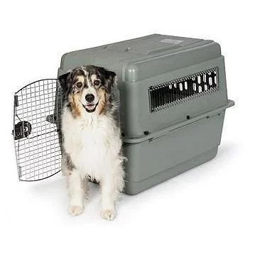 Gray 40" Dog Crate Pet Carrier F1480
