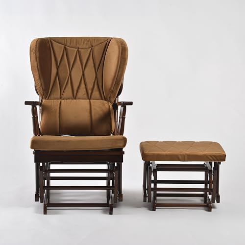 Pumpkin Glider Chair and Ottoman Set J5377