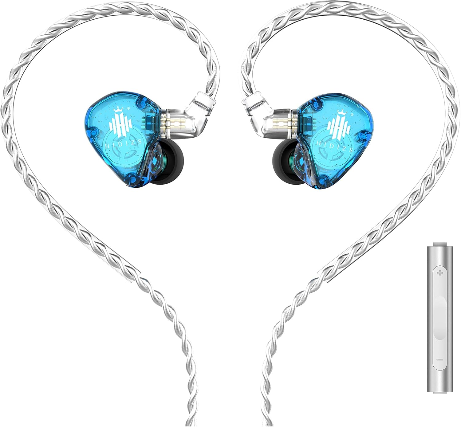 Black Polymer Diaphragm In-Ear Monitor Headphones with Detachable Cable C7091
