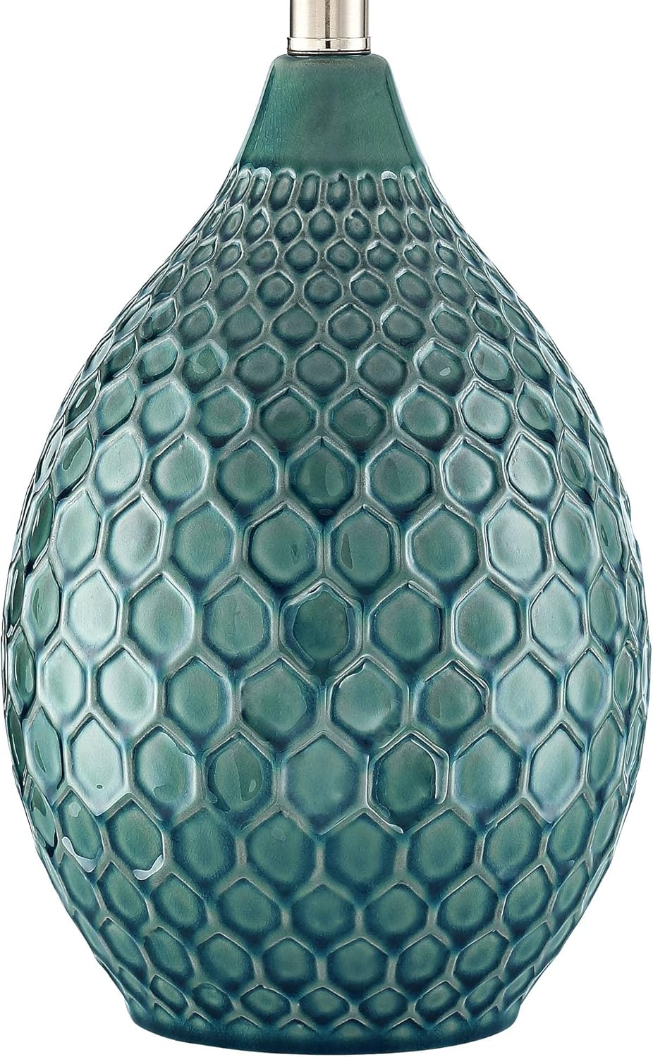 Sea Foam Blue Green Ceramic Table Lamp 24.75" High J856360
