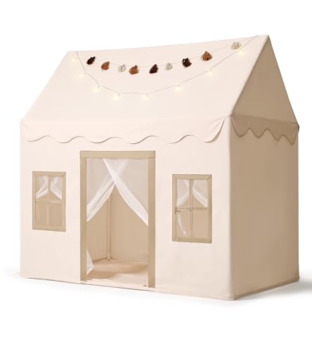 Large Green Kids Playhouse Play Tent with Mat S684868
