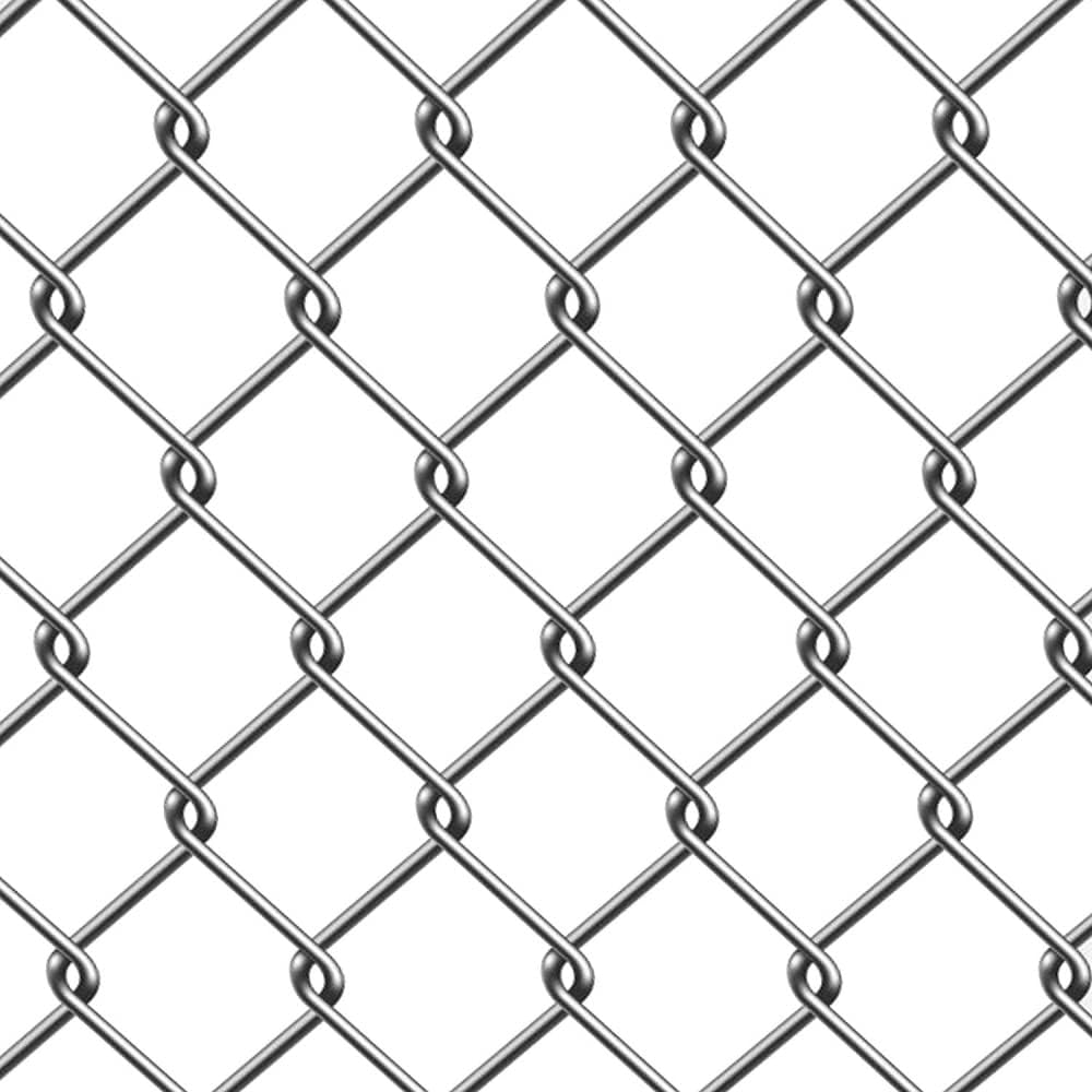Galvanized Steel 4 X 50 Feet Chain Link Fence Fabric, 12.5-AW Gauge, Silver K23954