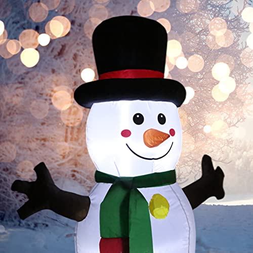5 FT Inflatable Snowman with LED Lights D5735