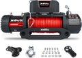 12V 10000 lb Synthetic Rope Electric Winch with Hawse Fairlead T315770