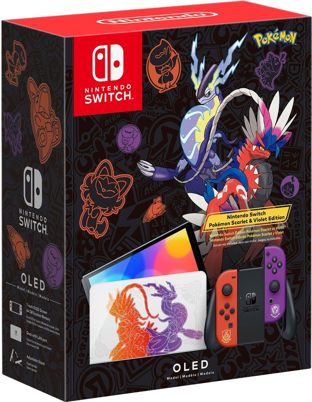 Nintendo Switch OLED Model Pokémon Scarlet & Violet Bundled With Violet Game K548