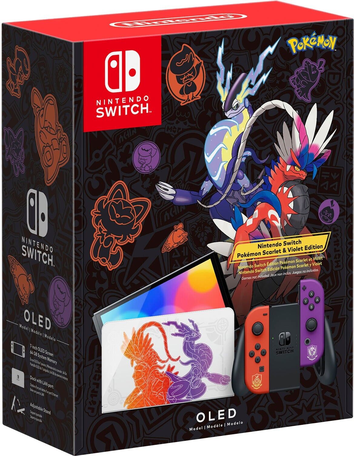 Nintendo Switch OLED Model Pokémon Scarlet & Violet Bundled With Violet Game K548