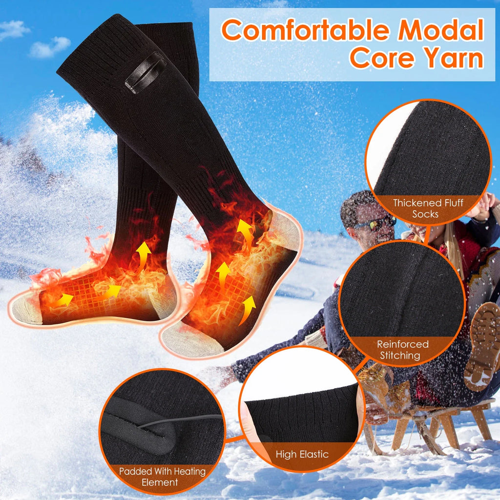 Rechargeable Heated Socks with 4 Heat Settings B196