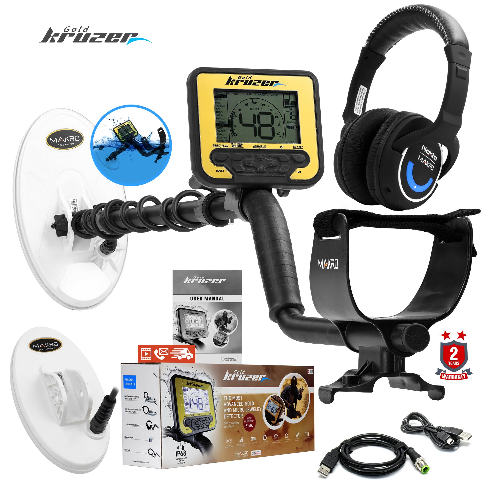 61KHZ Waterproof Metal Detector X9960