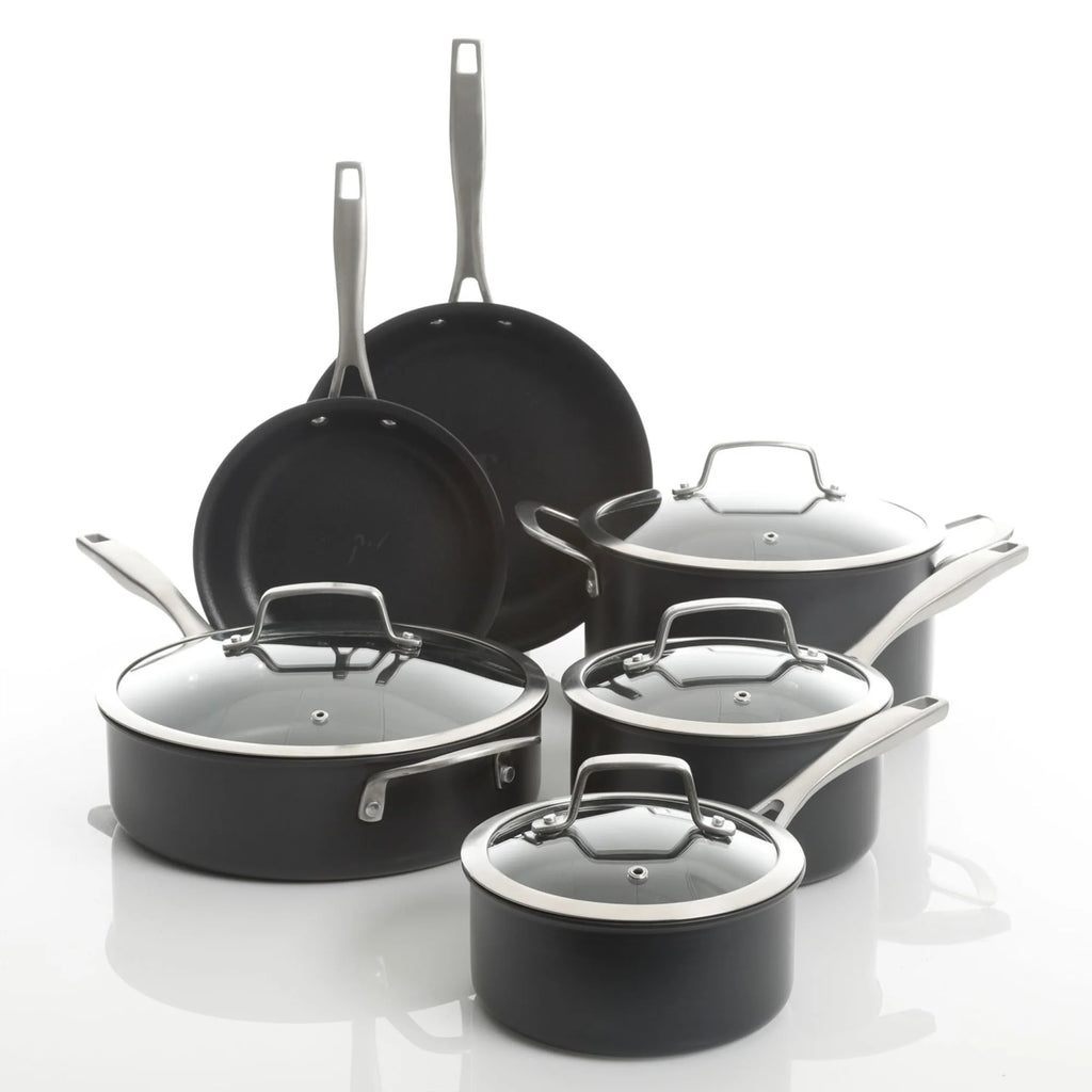 10-Piece Hard Anodized Cookware Pots and Pans Set B532902
