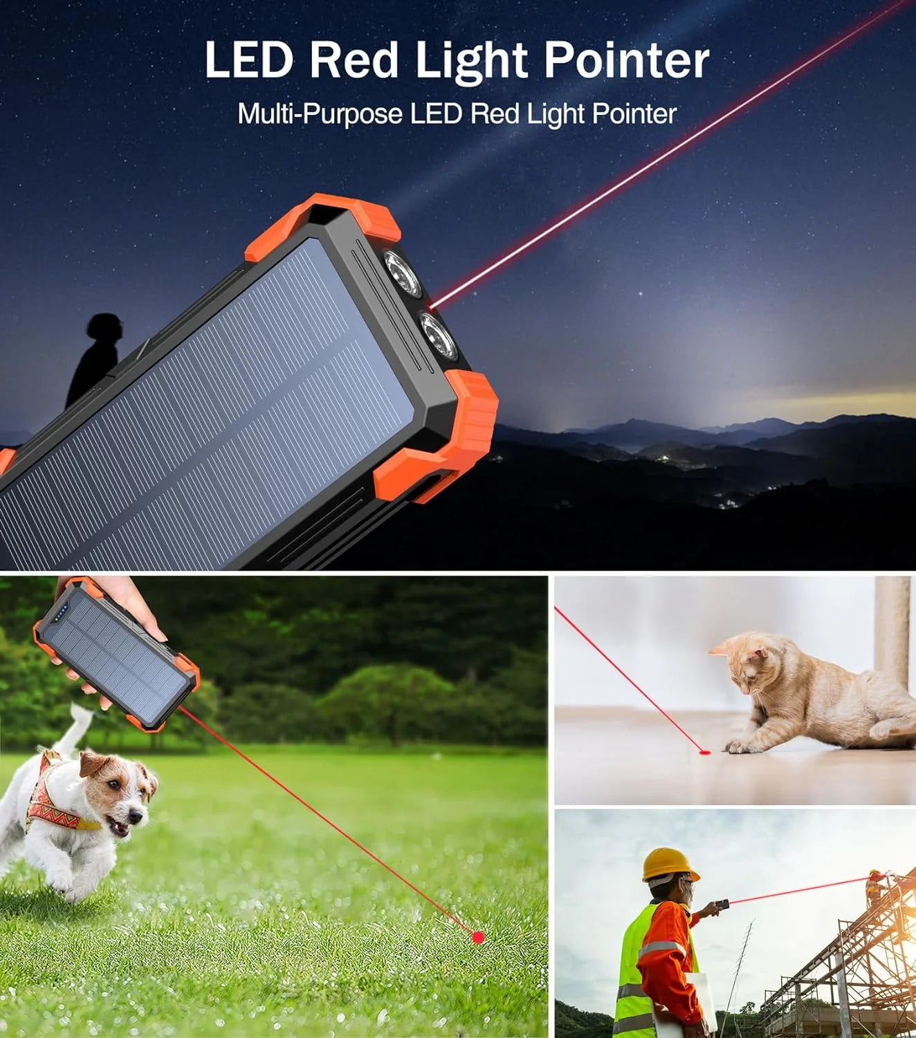 42800mAh Solar Charger Power Bank Portable Battery Pack F880921
