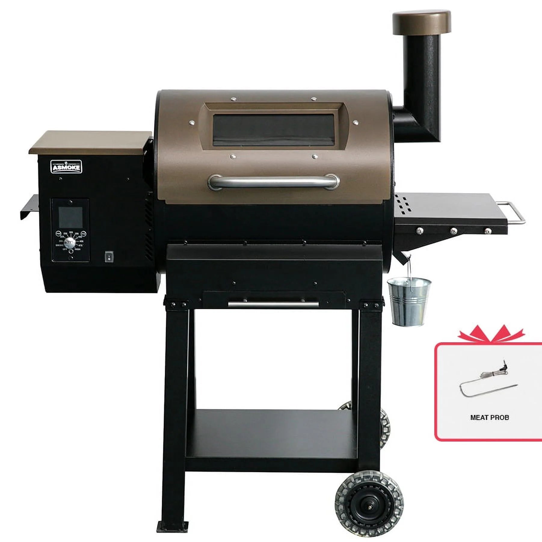 Wood Pellet Grill Smoker 515 sq. in. Bronze E570