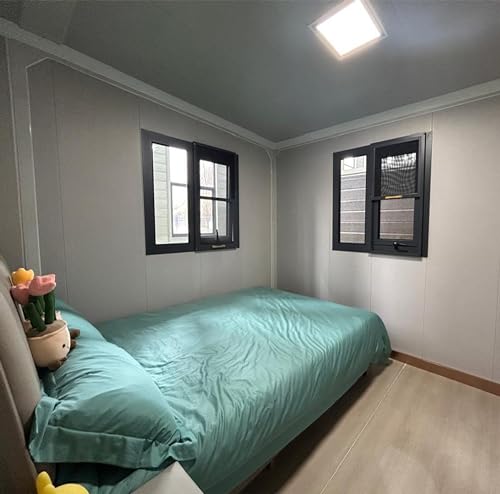 20x20ft Steel Expandable Tiny House with Restroom and Kitchen H4084