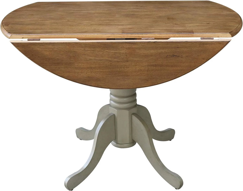 42 Drop Leaf Dining Table Distressed Hickory U3249