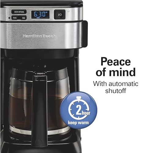 12 Cups Black Programmable Drip Coffee Maker U8908