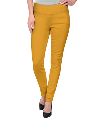 Women Stretch Skinny Dress Pants Nylon Ponte Pull On Trousers B778335