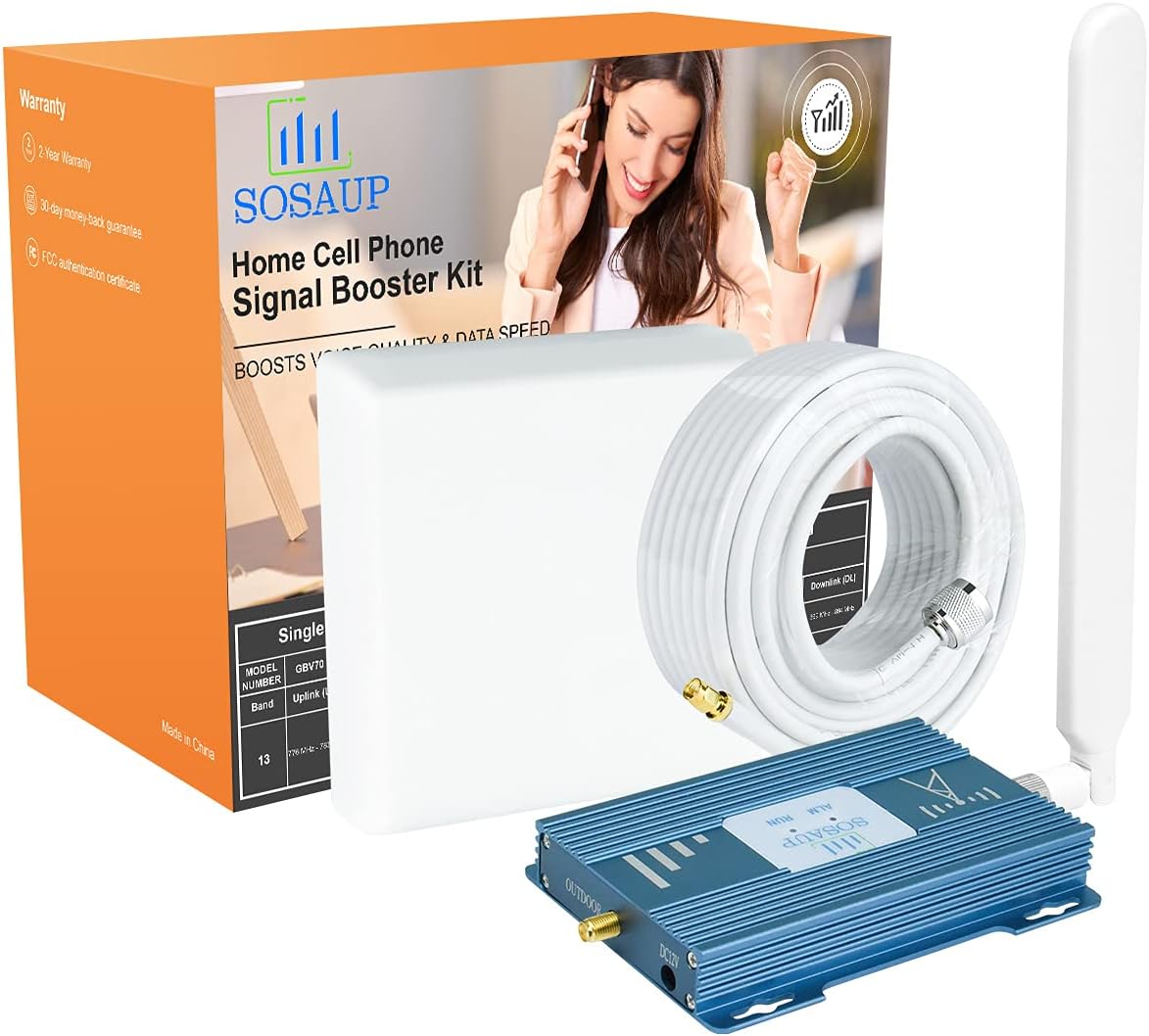 Cell Phone Signal Booster 4G LTE 5G for Home Band 13 L63226