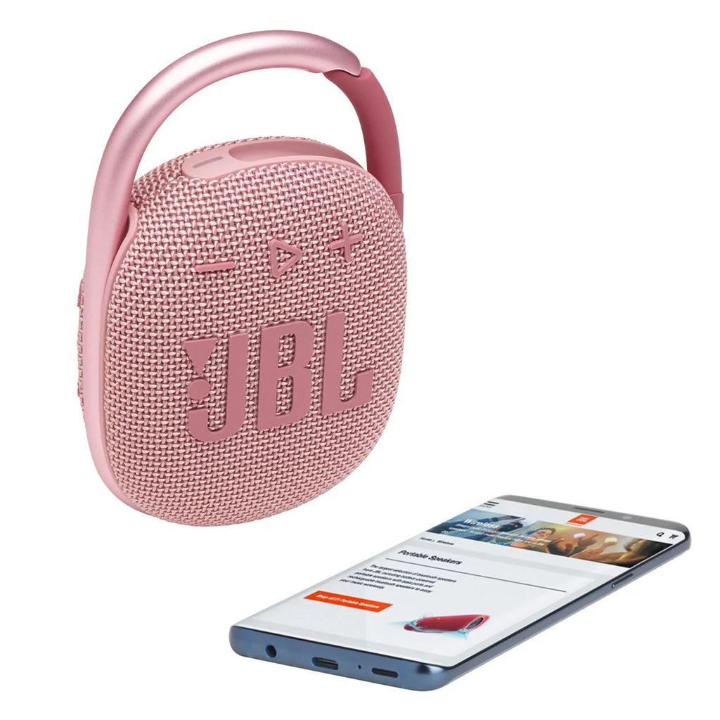 Pink Portable Bluetooth Waterproof Speaker C99343