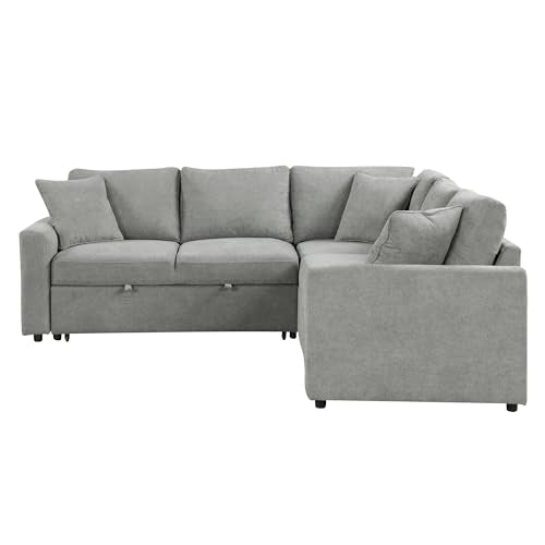 Corduroy U Shaped Convertible Sectional Sofa with Storage X773