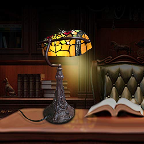Stained Glass Table Lamp 15.5" Tall Y136