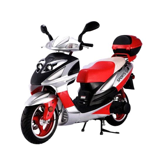 150cc Fully Automatic Gas Scooter with 13 inches Aluminum Wheels (Black) B2733