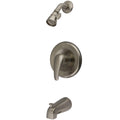Brushed Nickel Tub and Shower Faucet F9565
