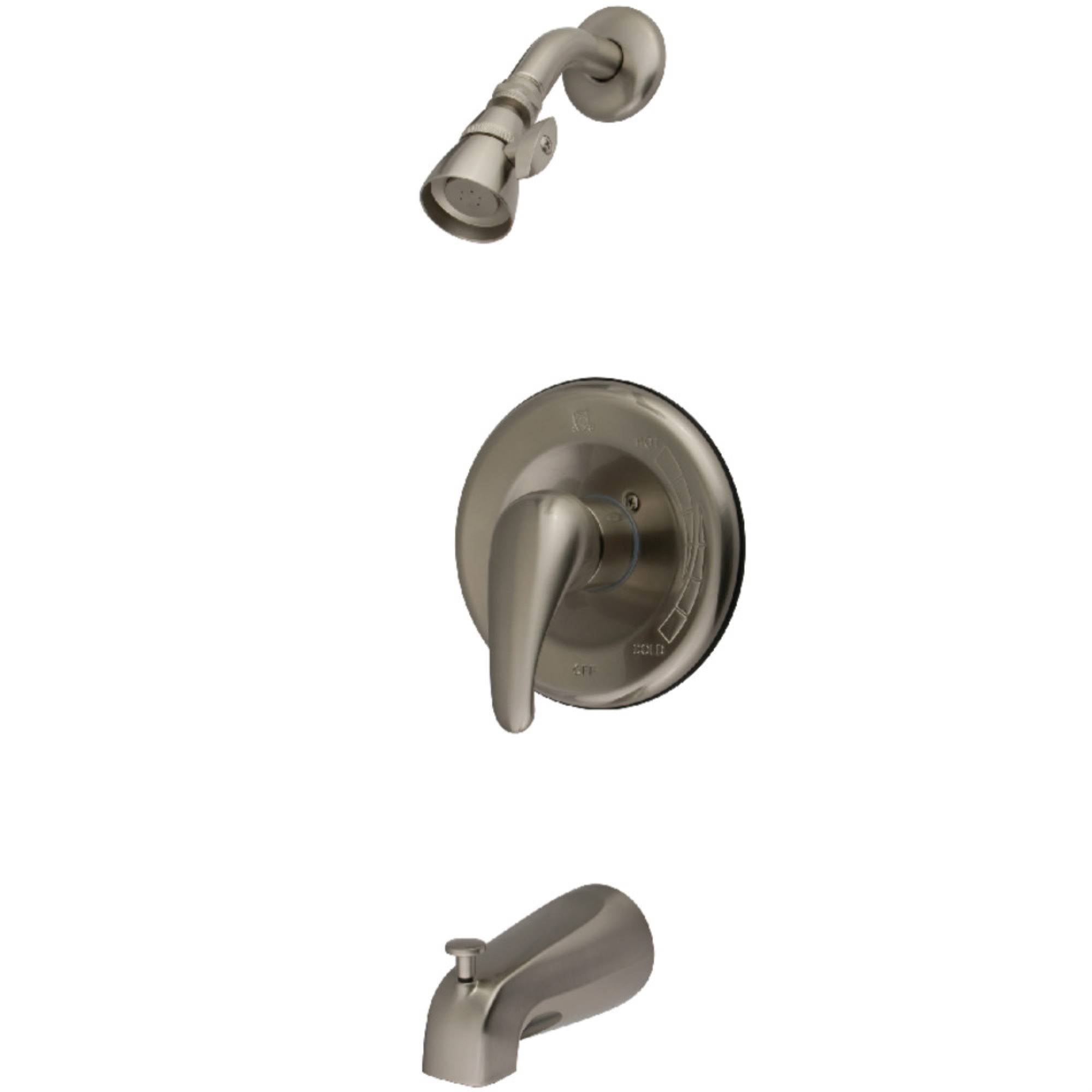 Brushed Nickel Tub and Shower Faucet F9565
