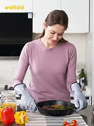 Purple M/8 Heat Resistant Silicone Oven Gloves S2855