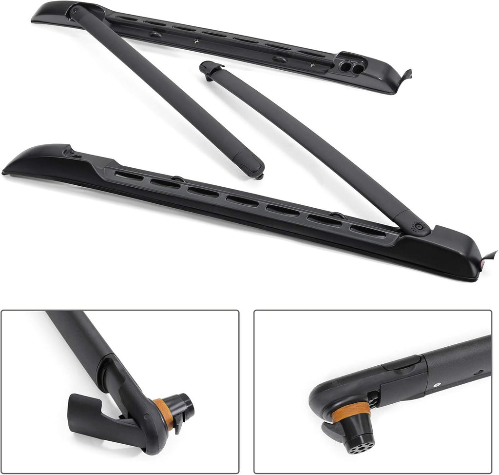 Black Cross Bars Roof Rack for Toyota Tacoma Double Cab W844