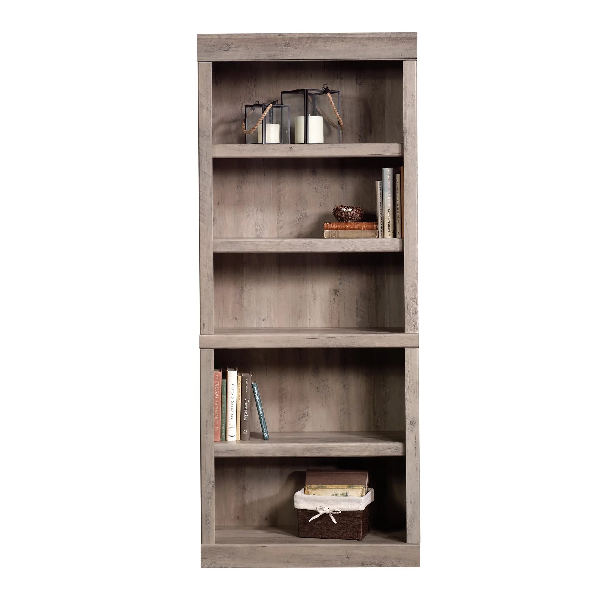Rustic Gray 5 Shelf Bookcase V53286