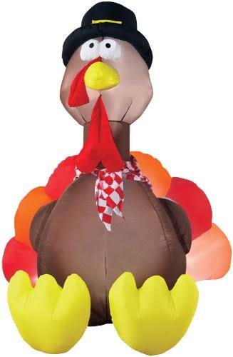 6 ft Inflatable Turkey with Lights X22114