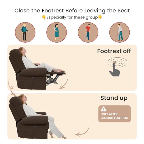Beige White Power Recliner Chair N48489