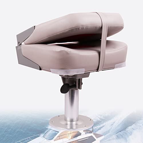 Grey/Blue Fold-Down Boat Seat C590811