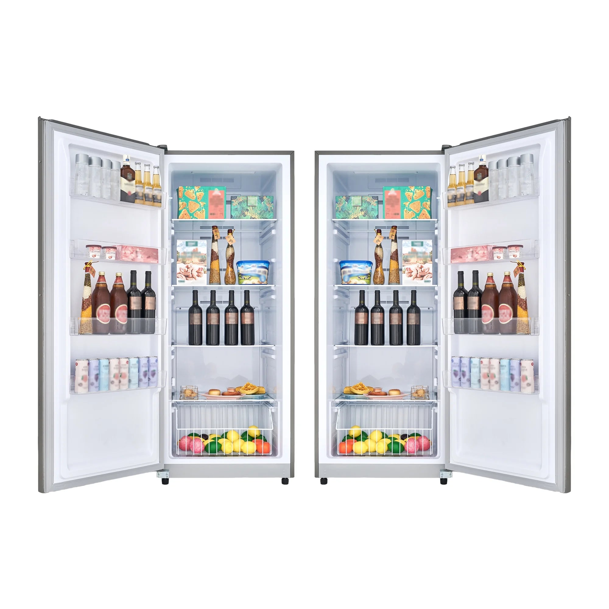 17 cu. ft Convertible Upright Freezer/Refrigerator in Stainless with Reversible Door X7878