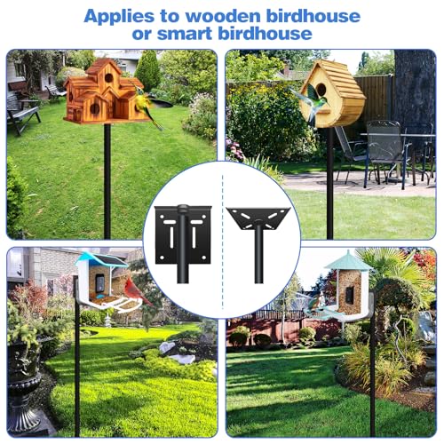 80In Bird House Pole, Heavy Duty with 5-Prong Base T512872