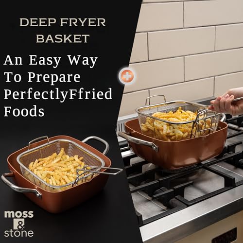5 Pcs Non Stick Copper Cookware Set I499