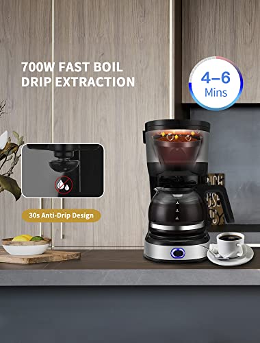 4-Cup Coffee Maker with Auto-Shut Off, Glass Carafe A784230