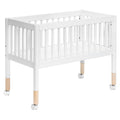 White Washed Natural Portable Bassinet T35136