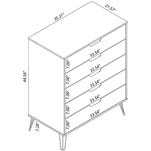 Grey 3-Drawer Bedroom Dresser Set Z88759
