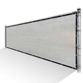 4 ft. x 111 ft. Grey HDPE Privacy Fence Screen with Reinforced Grommets G81817