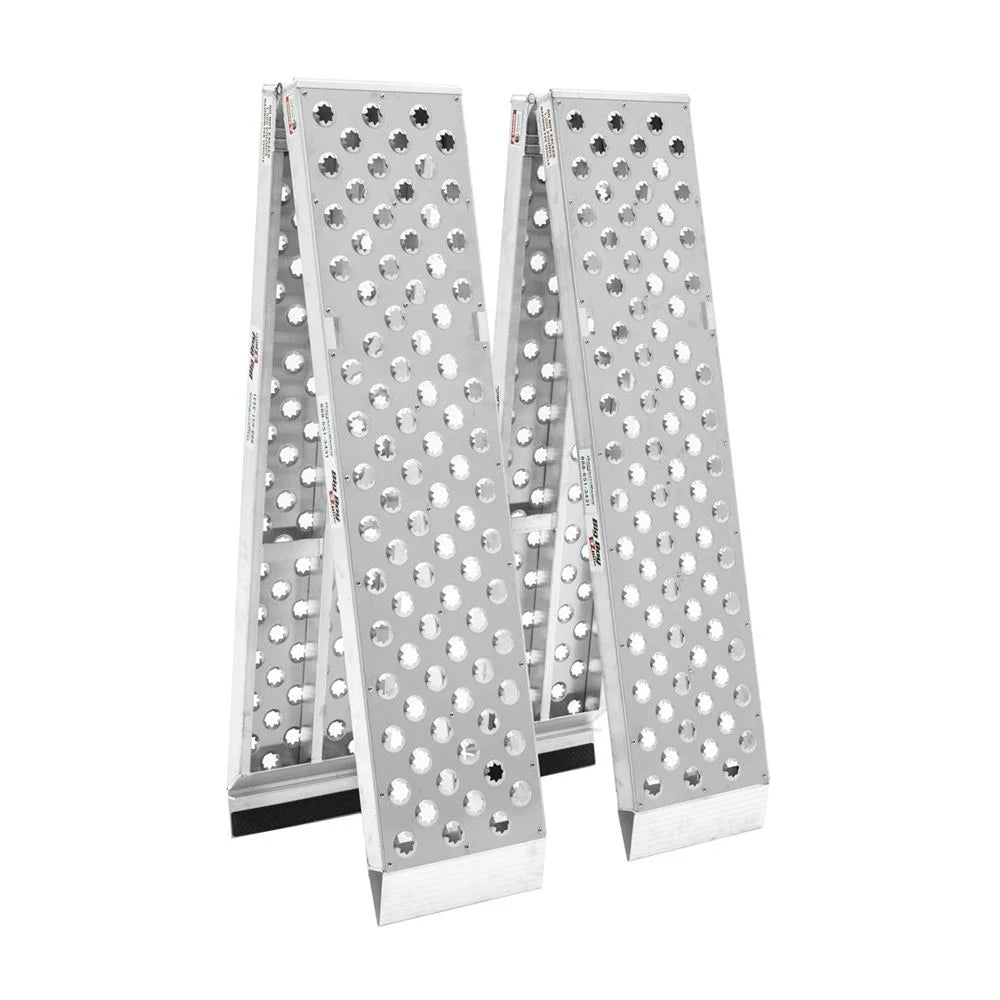 Aluminum 10' Arched Dual Runner Folding ATV Ramps T8762