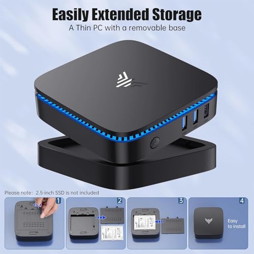 Mini PC 12th Gen N95 Processor 16GB DDR4 1TB SSD 4K UHD A819708